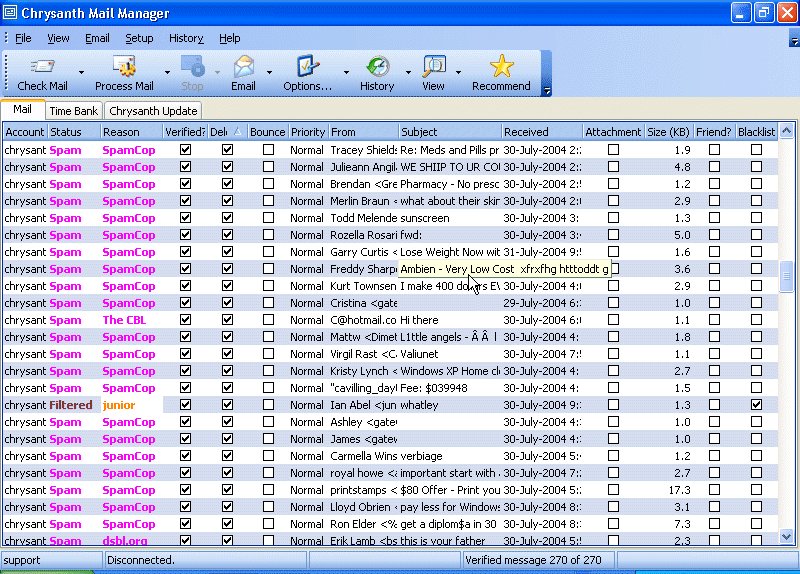 email management, junk email filter, portable spam filter, spam, email, filter, manage, management, stop, junk, mail, unsolicite